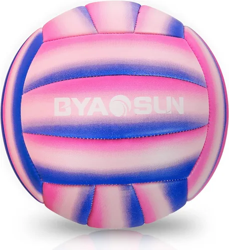 Miniatura 12 de Soft Official Volleyball for Indoor Outdoor Beach, Size 5 Training Volleyball for Beginner Teenager Adult Rosa/Azul/Pureple