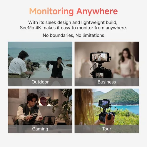 Miniatura 8 de Accsoon SeeMo - Transmisión de video HDMI 4K para iPhone 17/16/15/14/13 iPad, monitor transmisor de cámara de video 4K30/1080p60, transmisión