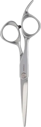 Miniatura 8 de Fromm Tijeras de corte de cabello extra suaves de 6.25 pulgadas para cabello húmedo y seco en acero japonés plateado mate con hoja biselada