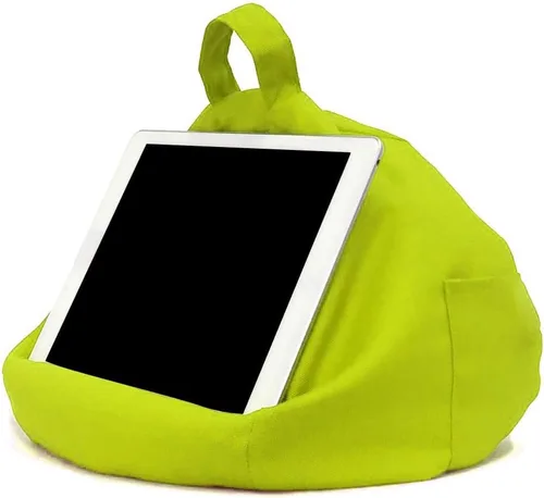 Miniatura 7 de Soporte para teléfono, soporte de teléfono suave para escritorio, regazo, rodilla, sofá y cama, soporte de almohada para tableta con bolsillo