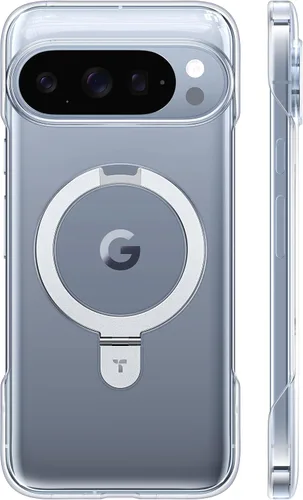 TORRAS Funda delgada para Google Pixel 10 Pro XL transparente, compatible con MagSafe, marco de borde abierto, funda para teléfono para Pixel 10 Pro