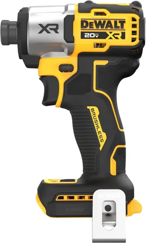 Miniatura 7 de DEWALT Taladro de impacto 20V MAX XR, sin escobillas, 1/4 pulgadas, 3 velocidades, herramienta desnuda solamente (DCF845B), Amarillo, Negro