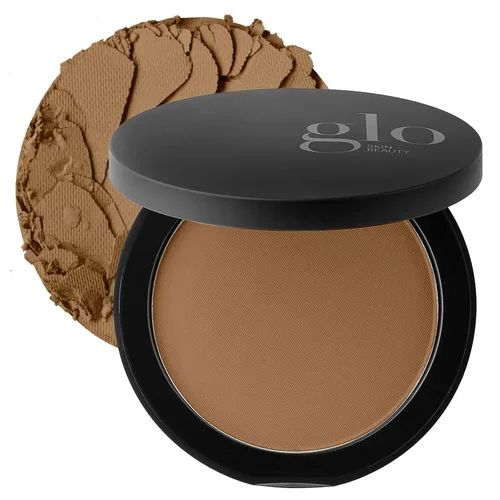 Base de polvo prensada Glo Skin Beauty Maquillaje (Castaño Medio) - Cobertura impecable para un acabado radiante natural de segunda piel Castaño