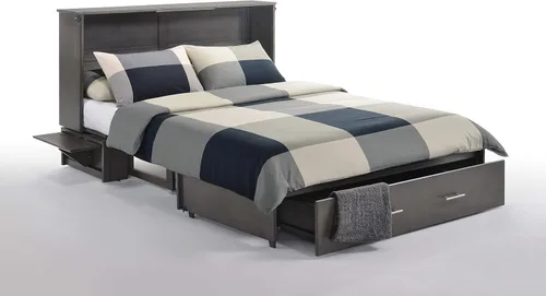 Miniatura 3 de Night & Day Furniture Sagebrush Murphy - Cama de armario con colchón, Queen, lavado a la piedra, número de modelo: MUR-SAGB-QEN-STW y MND-GMF-TRI-QEN
