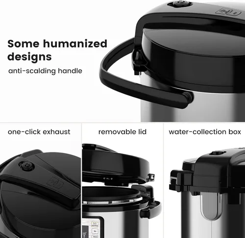 Miniatura 5 de NUWAVE Nutri-Pot - Olla a presión digital de 6 cuartos con sistema de seguridad Sure-Lock; olla interior antiadherente apta para lavavajillas; 11
