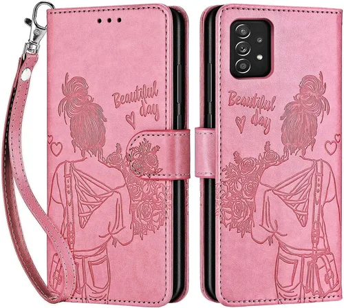 Miniatura 4 de Funda tipo cartera para Samsung Galaxy A53 5G, con función de soporte, para mujeres y hombres, funda de piel sintética para Samsung Galaxy A53 5G