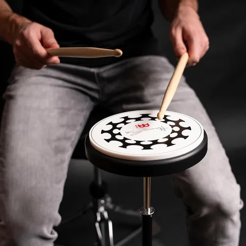 Miniatura 4 de Almohadilla de práctica de tambor de 6", de silicona — Rebote medio y volumen controlado para velocidad, potencia y precisión, logotipo clásico