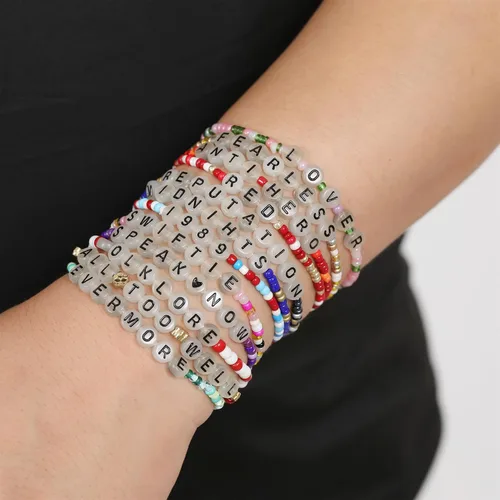 Miniatura 3 de HSWYFCJY Pulsera de título de canción de álbum para mujer, pulseras inspiradas en TS para amantes de la música, regalos para fanáticos del cantante