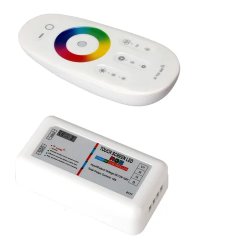 YIHONG Controlador remoto inalámbrico LED RGB regulador remoto y adaptador de teléfono WiFi 2.4 GHz RF pantalla táctil dimmer para 5050 3528 RGB