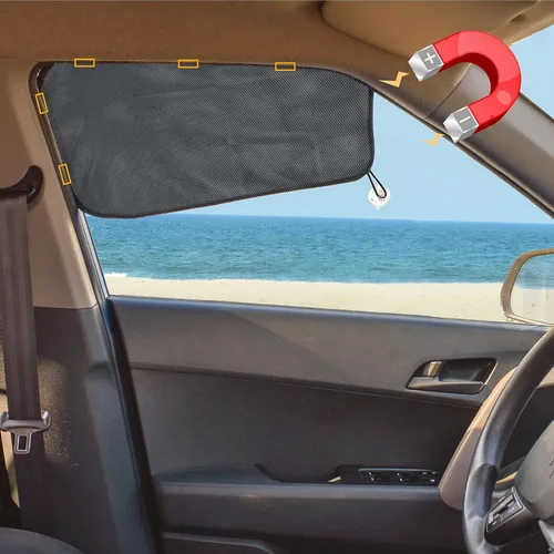 EcoNour Parasol para ventana delantera del conductor del automóvil, cortina magnética para ventana que protege de los rayos solares nocivos para los