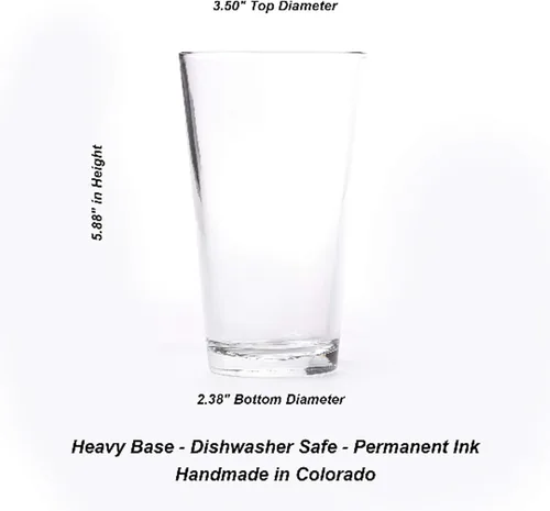 Miniatura 9 de Black Lantern Juego de 2 vasos de pinta – Forest & Mountain Camping 16oz serigrafiados vasos de cerveza artesanal – Vasos temáticos de naturaleza al
