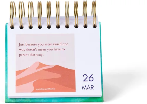 Miniatura 2 de Parenting Pathfinders® Calendario diario perpetuo de escritorio sin fecha, calendario inspirador y de apoyo Page-A-Day para padres y cuidadores