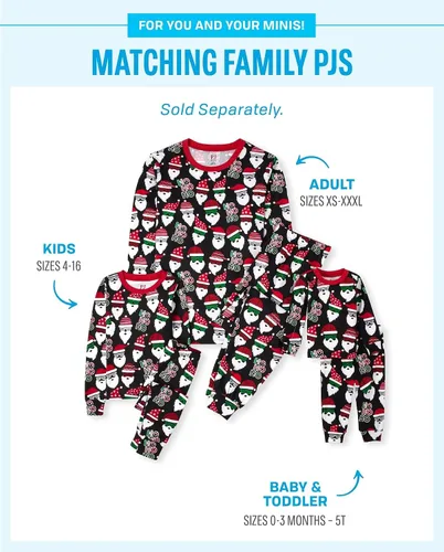 Miniatura 2 de The Children's Place Pijama de Navidad unisex para bebé, algodón