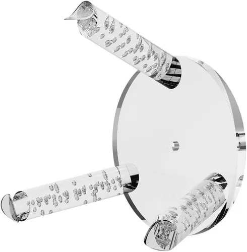 Miniatura 6 de Soporte de escritorio para altavoz Echo Studio/Dot Max / Spot2024, trípode acrílico, elevador de altavoces de mesa, soporte de ahorro de espacio