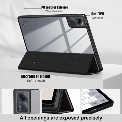 Miniatura 3 de Funda para Xiaomi Redmi Pad SE 11 pulgadas a prueba de golpes con carcasa trasera transparente transparente para Xiaomi Redmi Pad SE 2023 Auto