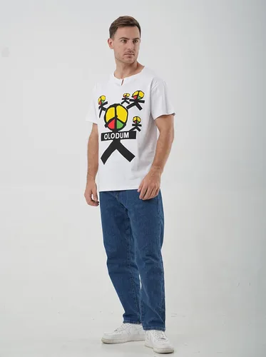 Miniatura 4 de Mens Boys Perfect Cosplay OLODUM Beat It Piano Peace Anti War T- Shirts