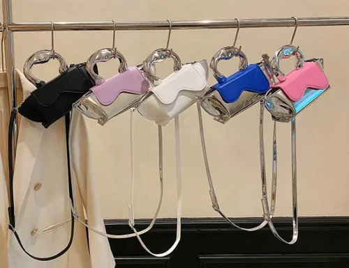 Miniatura 9 de Bolso pequeño de color plateado, bolsos cruzados, bolsos de noche Y2K, bolso de mano para mujer, bolsos de hombro, bolsa de mano para mujer 2024