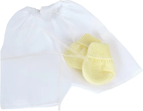 Miniatura 2 de A&C Quinceañeras and More Ropón Tejido para niño dios Amarillo Baby Jesus Traje de punto para bebé Vestido de punto para el niño Jesús (35 cm)