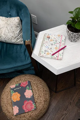 Miniatura 7 de Southworth Agenda académica (julio de 2021 a junio de 2022), 8.5 x 11 pulgadas, floral brillante, papel de 28 libras/3.70 oz/m², alambre doble
