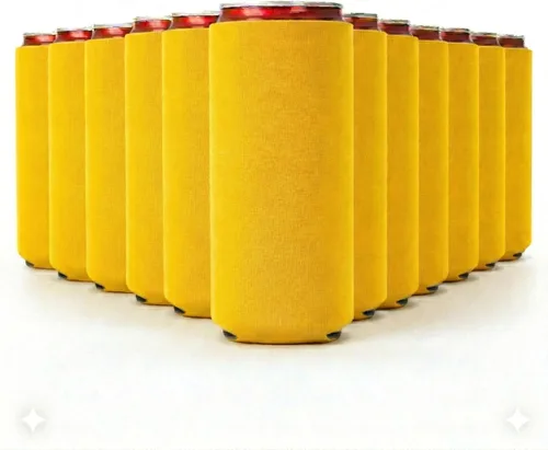 Miniatura 12 de Slim - Paquete de 12 fundas enfriadoras de latas con aislamiento de neopreno en blanco para latas de cerveza y refrescos delgados de 12 onzas