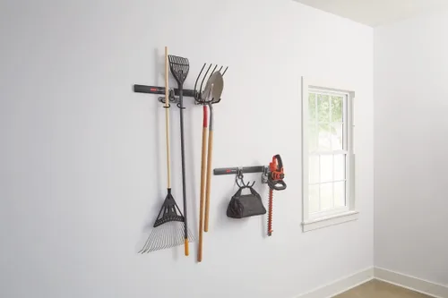 Miniatura 12 de Rubbermaid - Kit FastTrack de almacenamiento para colgar herramientas, organización de garaje, soporte de pared para herramientas de jardín y césped