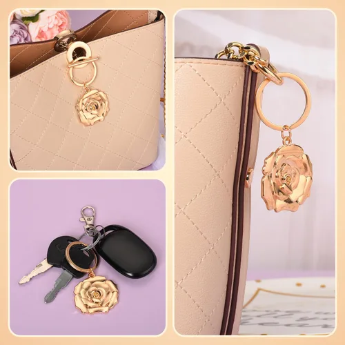 Miniatura 4 de 50 llaveros/llaveros para baby shower, boda o despedida de soltera, regalos, recuerdos para invitados a granel con etiquetas de regalo y bolsas