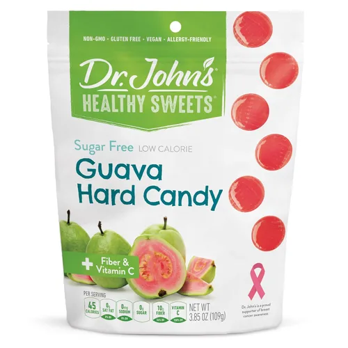Dr. John's - Caramelos sin azúcar, dulces duros saludables con cero azúcar, aperitivos bajos en calorías, aptos para Keto, vegano, sin gluten, sabor