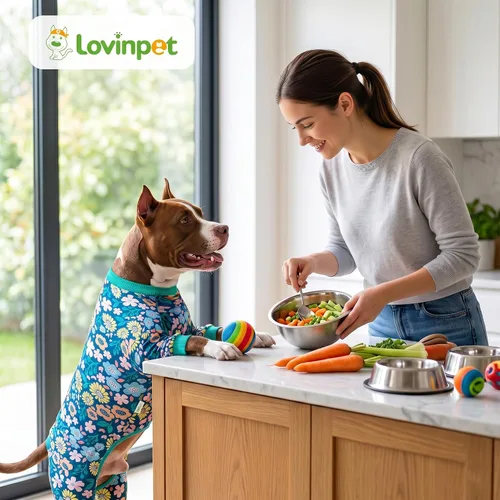 Miniatura 8 de LovinPet Onsie para Perro Después de Cirugía Perros Grandes, Ropa para Perros Grandes, Mameluco Postcirugía, Pijama de Tela Ligera Pitbull Perro