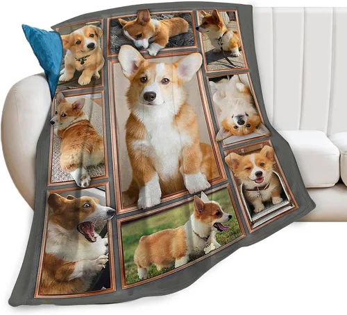 Miniatura 25 de Manta de Tiro de Perro Akita - Regalos y Decoración para Niñas, Mujeres, Niños, Adultos - Suave, Cálida y Acogedora de Vellón para Sofá, Sillón
