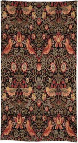 Miniatura 372 de Mantel Floral Retro de Pájaros, Diseño Original Bohemio William Morris Estampado Cubierta de Mesa para Hogar Picnic Fiesta Comedor Cocina William