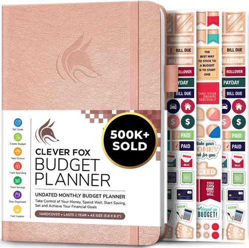 Miniatura 40 de Clever Fox Planificador de presupuesto de bolsillo, mini cuaderno de seguimiento de gastos. Organizador de presupuestos mensual, cuaderno