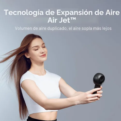 Miniatura 2 de JISULIFE Ventilador turbo portátil de mano [tiempo máximo de enfriamiento de 18 horas], 6000 mAh USB recargable personal con pilas, ventilador