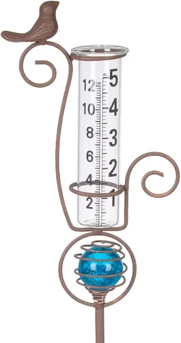 Miniatura 20 de Tubo de Vidrio de Repuesto para Pluviómetro de Capacidad de 7'', 2 Piezas Tubos de Repuesto para Pluviómetro para Jardín Patio Exterior