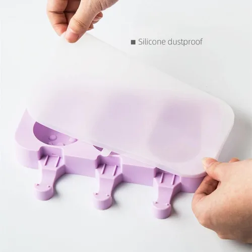 Miniatura 2 de Lindos moldes de silicona para paletas de conejo, moldes para paletas de hielo, moldes de silicona caseros con 100 palitos de paletas