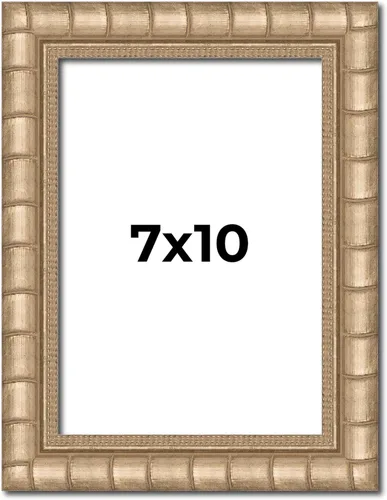 Miniatura 96 de Marco de fotos de madera maciza plateada de 32 x 32 pulgadas de ancho de 1.5 pulgadas Profundidad del marco interior de 0.5 pulgadas Marco