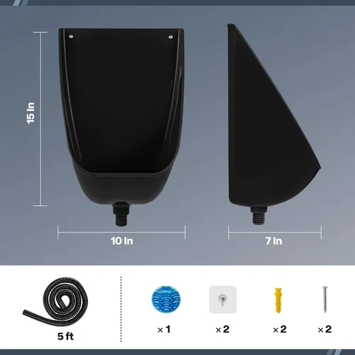 Miniatura 7 de Urinarios de plástico para hombres, negro, urinarios para hombres, orinario masculino, urinarios, inodoro al aire libre, orinario para hombres