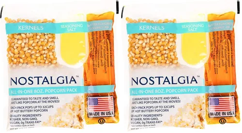 Miniatura 8 de Kit de máquina de palomitas Nostalgia Theater – 1 lb. de granos y 12.5 oz. de aceite con sabor a mantequilla – Tres sabores de sal sazonadora de 3