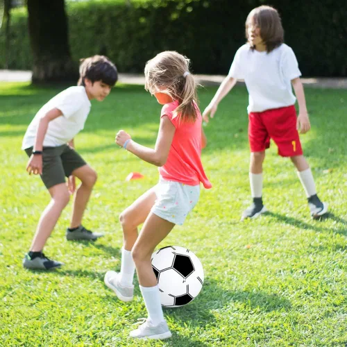 Miniatura 3 de Pelotas de playa de fútbol para niños: paquete de 12 pelotas inflables de playa a granel para piscina hawaiana tropical – 16 pulgadas temática