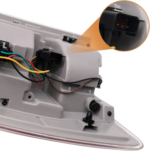 Miniatura 3 de FIONE - PARA Dodge Ram 1500 Ensamble de luces traseras 2013-2018, 2500 y 3500 Luz trasera 2014-2018 Nueva mejora LED Luz trasera con bombillas, Lado