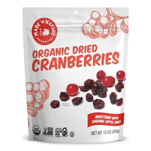 Miniatura 7 de Hecho en la Naturaleza de frutas secas orgánicas, arándanos, bolsas de 5 oz (6 unidades) – vegano, sin OMG, sin sulfatado