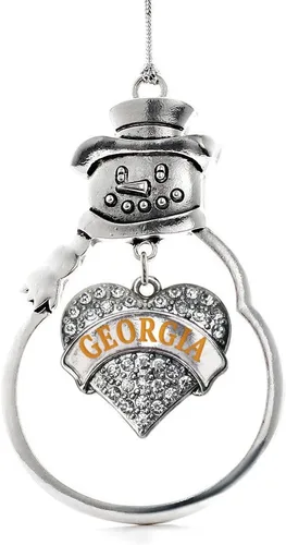 Miniatura 29 de Inspired Silver - Big Sis - Adorno de Navidad plateado - Adorno de árbol de Navidad con dije de corazón con circonita cúbica - Decoración colgante