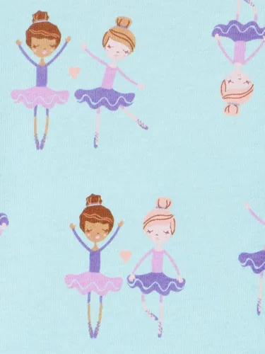 Miniatura 4 de Simple Joys by Carter's Girls 3-pack Snug Fit Footed Cotton Pajamas