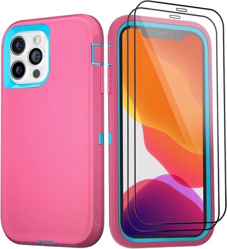 Miniatura 20 de Funda para iPhone 11 con 2 protectores de pantalla, protección contra caídas, cuerpo completo, resistente de servicio pesado, de grado militar, a