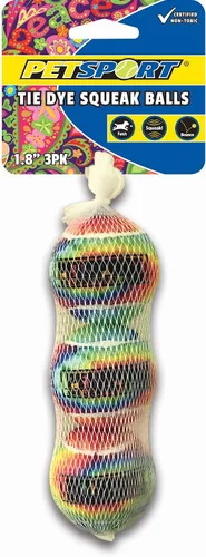 Miniatura 4 de PetSport Pelota de tenis chirriante para perros Paquete de 3 pelotas pequeñas (1.8 pulgadas) seguras para mascotas y bolas de goma extra gruesas