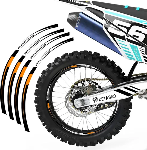 Miniatura 11 de KETABAO MX - Cinta adhesiva para llanta de bicicleta R02, 21, 18 pulgadas, compatible con YZ125X YZ250X YZ250FX YZ450FX (azul)