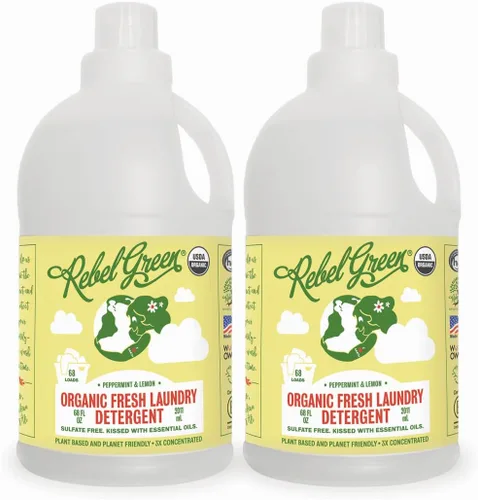 Miniatura 9 de Rebel Green Detergente orgánico para ropa – Jabón natural para ropa – Detergente líquido para ropa con taza dispensadora – Detergente suave