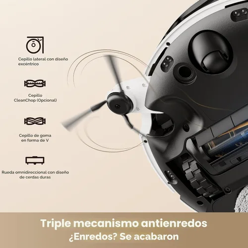 Miniatura 7 de Mova Robot aspirador y trapeador P10 Pro Ultra Gen 2, suacción de 26,000 Pa, lavado automático de trapeador de agua caliente a 212 °F, secado