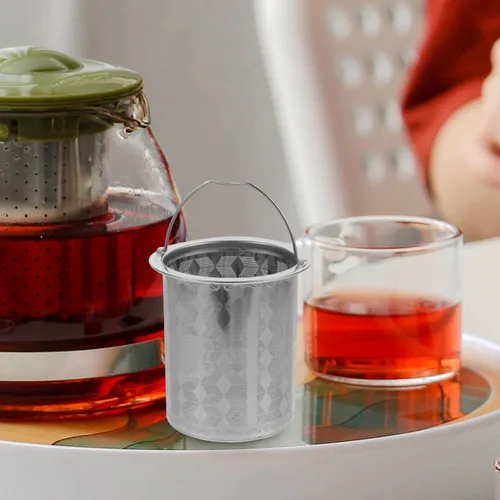 Miniatura 6 de Luxshiny Colador de té de acero inoxidable, paquete de 3 filtros de té de malla fina para ollas de hojas sueltas, tazas, tazas, accesorios de cocina