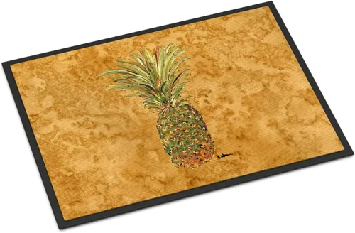 Caroline's Treasures 8654MAT - Tapete de piña de 18 x 27 pulgadas, tapete para puerta delantera, para interiores y exteriores, para entrada,