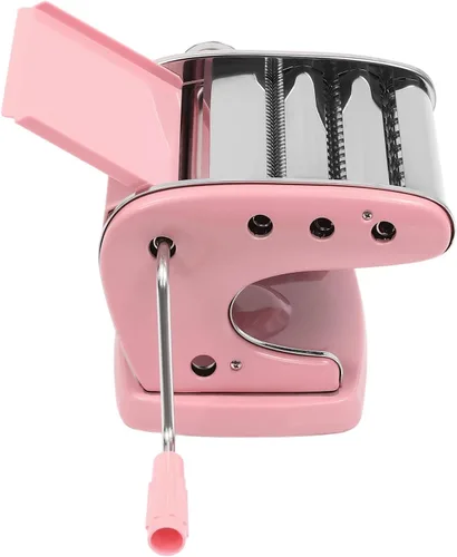 Miniatura 4 de Máquina para hacer pasta, 6 ajustes de grosor ajustables, máquina para hacer pasta, manual de acero inoxidable con rodillos y cortador, perfecta